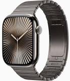 Apple Watch Series 10 [GPS, 42mm] - Natural Titanium Case with Slate Link Bracelet (Renewed)