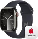 Apple Watch Series 9 [GPS + Cellular 41mm] Smartwatch with Graphite Stainless St...