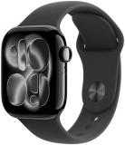 Apple Watch Series 11 [GPS + Cellular 42mm] Smartwatch with Jet Black Aluminum C...