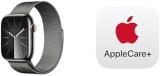 Apple Watch Series 9 [GPS + Cellular 45mm] Smartwatch with Graphite Stainless Steel Case with Graphite Milanese Loop. Fitness Tracker, ECG Apps, Always-On Retina Display with AppleCare+ (2 Years)