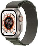 Apple Watch Ultra [GPS + Cellular 49mm] Smart Watch w/Rugged Titanium Case & Green Alpine Loop Medium. Fitness Tracker, Precision GPS, Action Button, Extra-Long Battery Life, Brighter Retina Display