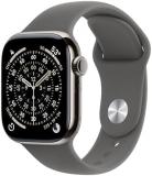 Apple Watch Series 11 [GPS + Cellular 42mm] Smartwatch with Natural Titanium Case with Stone Grey Sport Band - M/L. Sleep Score, Fitness Tracker, Health Monitoring, Always-On Display, Water Resistant