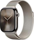 Apple Watch Series 10 [GPS + Cellular, 42mm] - Natural Titanium Case with Natura...