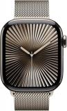Apple Watch Series 10 [GPS + Cellular, 42mm] - Natural Titanium Case with Natural Milanese Loop, S/M (Renewed)