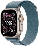 Apple Watch Ultra 3 [GPS + Cellular 49mm] Running & Multisport Smartwatch w/Rugged Titanium Case w/Light Blue Alpine Loop - M. Satellite Communications, Advanced Health & Fitness Tracking