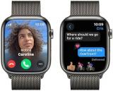 Apple Watch Series 9 [GPS + Cellular 45mm] Smartwatch with Graphite Stainless Steel Case with Graphite Milanese Loop. Fitness Tracker, ECG Apps, Always-On Retina Display