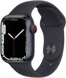 Apple Watch Series 7 (GPS, 45MM) - Space Black Titanium Case with Black Sport Ba...