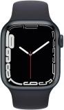Apple Watch Series 7 (GPS, 45MM) - Space Black Titanium Case with Black Sport Band (Renewed)