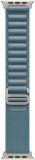 Apple Watch Band - Alpine Loop - 49mm - Light Blue - Small - Natural Titanium Finish