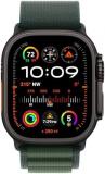 Apple Watch Band - Alpine Loop (49mm) - Dark Green with Black Titanium Finish - Small