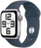 Apple Watch SE (2nd Gen) [GPS + Cellular 40mm] - Silver Aluminum Case with Storm...