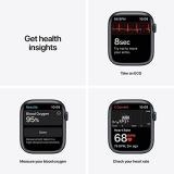 Apple Watch Series 7 (GPS, 45MM) - Midnight Aluminum Case with Midnight Sport Band (Renewed Premium)