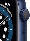 Apple Watch Series 6 (GPS, 44mm) - Blue Aluminum Case with Deep Navy Sport Band (Renewed)