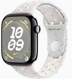 Apple Watch Series 10 [GPS, 46mm] - Jet Black Aluminum Case with Pure Platinum Nike Sport Band, S/M (Renewed)