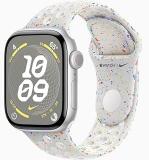 Apple Watch Series 10 [GPS + Cellular, 46mm] - Silver Aluminum Case with Pure Platinum Nike Sport Band, M/L (Renewed)
