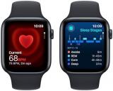 Apple Watch SE GPS 44mm Midnight Aluminum Case with Midnight Sport Band - S/M