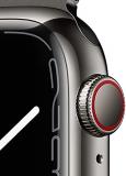 Apple Watch Series 7 (GPS + Cellular, 41mm) Graphite Stainless Steel Case with Graphite Milanese Loop (Renewed)