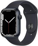 Apple Watch Series 7 [GPS 45mm] Smart Watch w/Midnight Aluminum Case with Midnight Sport Band. Fitness Tracker, Blood Oxygen & ECG Apps, Always-On Retina Display, Water Resistant