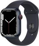 Apple Watch Series 7 [GPS 45mm] Smart Watch w/Midnight Aluminum Case with Midnight Sport Band. Fitness Tracker, Blood Oxygen & ECG Apps, Always-On Retina Display, Water Resistant