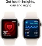 Apple Watch SE (2nd Gen) [GPS 40mm] Smartwatch with Starlight Aluminum Case with Starlight Sport Band M/L. Fitness & Sleep Tracker, Crash Detection, Heart Rate Monitor