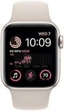 Apple Watch SE (2nd Gen) [GPS 40mm] Smart Watch w/Starlight Aluminum Case & Starlight Sport Band - S/M. Fitness & Sleep Tracker, Crash Detection, Heart Rate Monitor, Retina Display, Water Resistant