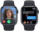 Apple Watch Series 9 GPS 41mm Midnight Aluminum Case with Midnight Sport Band - S/M (2023)