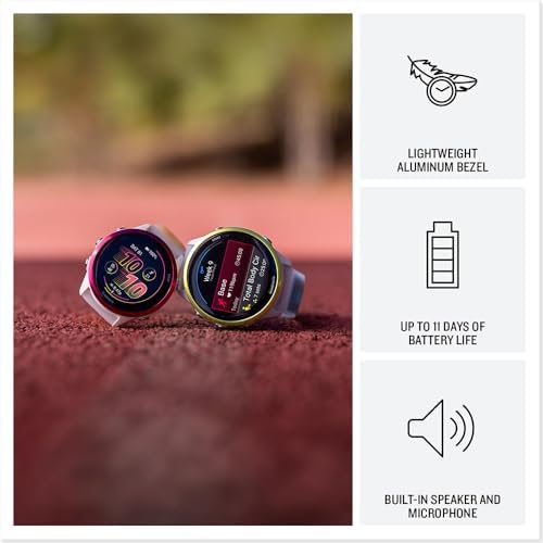 Garmin Forerunner 570 47mm GPS Smartwatch Aluminum and Purple/Indigo Band 010-02971-02 Bundle with Deco Essentials 22mm Milanese Band 3 Pack, Charging Dock and Silicone Dust Cover 3 Pack