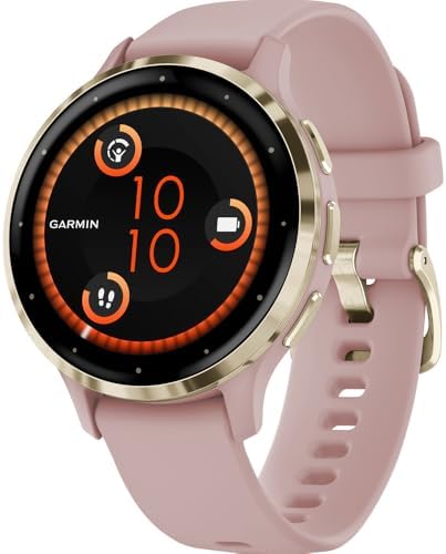 Garmin Venu 3 Slate Stainless Steel Bezel AMOLED Smartwatch, 45mm Black Case, 010-02784-01 - Bundle w/Deco Essentials 22mm Milanese Bands, Dock and Dust Cover
