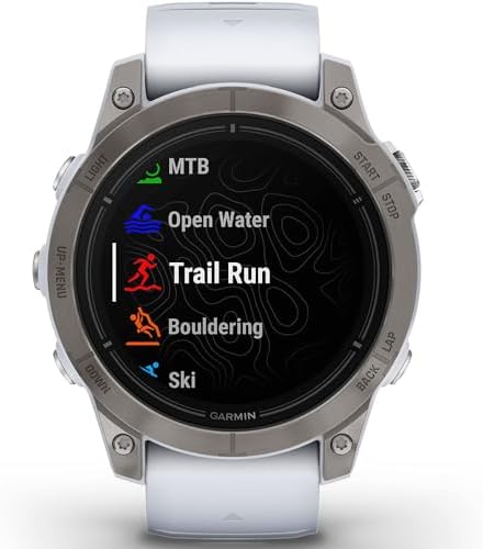 Garmin epix Pro (Gen 2) Sapphire Edition, 47mm, High Performance Smartwatch, Advanced Training Technology, Built-in Flashlight, Whitestone - Bundle w/Deco Essentials Nylon Bands & Screen Protectors