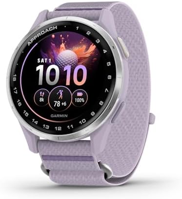 Garmin Approach J1, Junior Golf Watch with GPS, Bright and Colorful Display, Tee-Off Guidance, Essential Features for Learning and Improving, Lilac