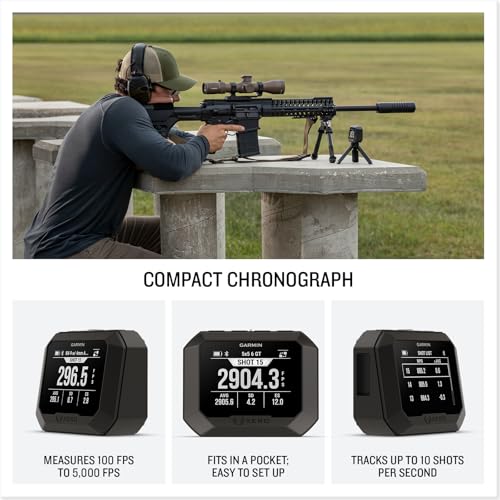 Garmin Xero C2 Chronograph, Compact Reliable Chronograph, Tracks Up to 10 Shots Per Second, from 100 to 5000 FPS