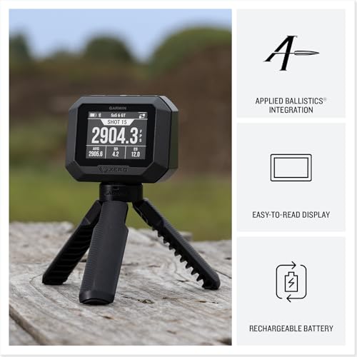 Garmin Xero C2 Chronograph, Compact Reliable Chronograph, Tracks Up to 10 Shots Per Second, from 100 to 5000 FPS