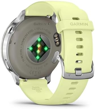 Garmin Venu 4 45mm GPS Smartwatch with Advanced Health and Fitness Tracking (Silver with Citron Silicone Band) Bundle
