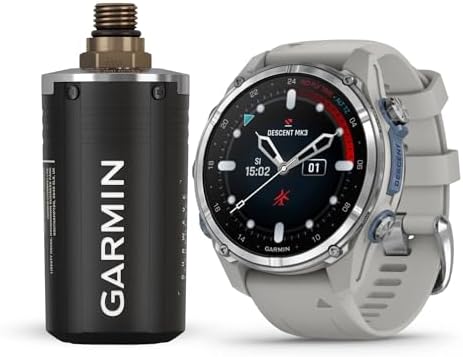Garmin Descent Mk3 Watch Style-Dive Computer with Built-in ABC Sensors Customiza...