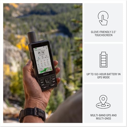 Garmin GPSMAP H1, Premium GPS Handheld Navigator with Color Touchscreen and Buttons, Durable IP67 Water Rating, Long Battery Life, Built-in Flashlight, Preloaded Maps