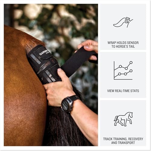 Garmin Blaze Equine Wellness System, Easy-to-Use Tail Wrap and Sensor, Health & Wellness Insights