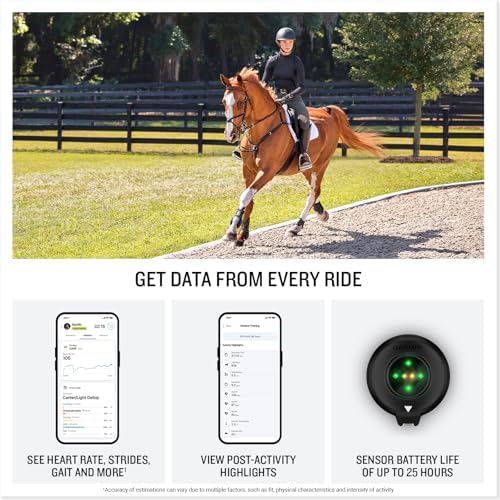 Garmin Blaze Equine Wellness System, Easy-to-Use Tail Wrap and Sensor, Health & Wellness Insights