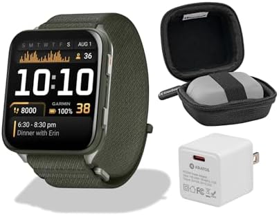 Garmin Venu X1 Moss with Titanium Caseback and Moss ComfortFit Band Bundle with ...