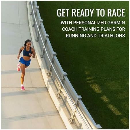 Garmin Forerunner 570 42mm GPS Running Smartwatch (Slate Gray/Black Band) Bundle with Stand, Charging Cable and Car Charger (3 Items)