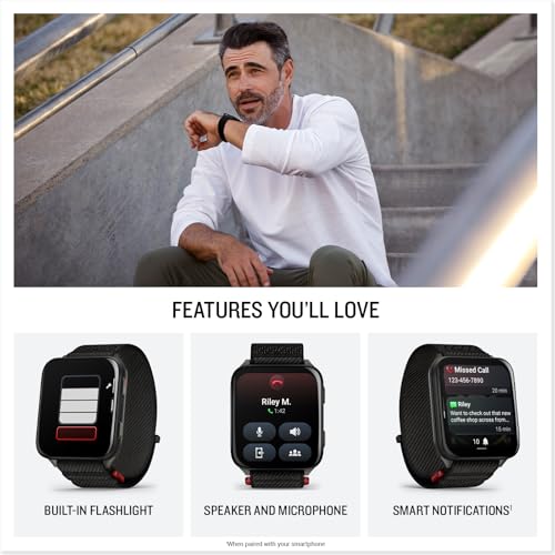 Garmin Venu X1, Thin and Lightweight GPS Smartwatch, AMOLED Display, Advanced Health and Fitness Features, Black with Slate Titanium Caseback and ComfortFit Nylon Band