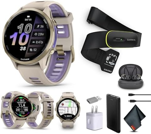 Garmin Forerunner 970 Running Smartwatch, GPS Fitness Watch for Men and Women, S...