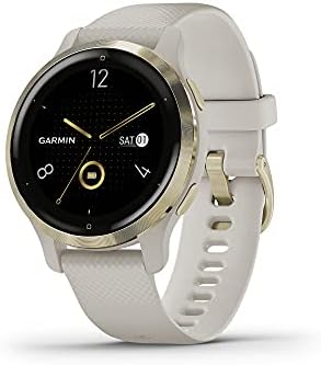 Garmin Venu 2S, GPS Smartwatch with Advanced Health Monitoring, Light Gold Bezel...