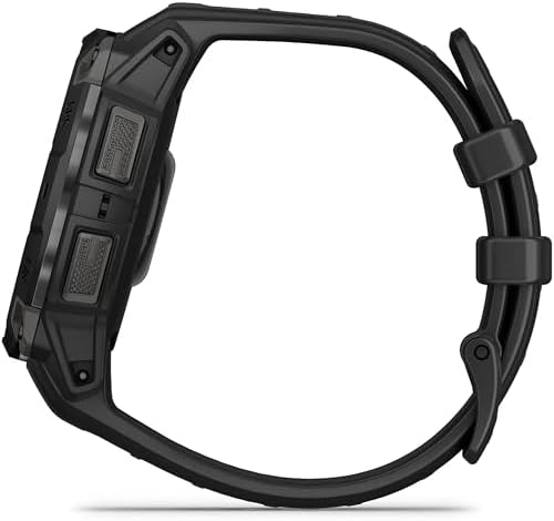 Garmin Instinct 3 50mm, AMOLED Display, Rugged Outdoor GPS Smartwatch, Metal-Reinforced Bezel, Built-in Flashlight, Up to 18 Days of Battery Life, Charcoal