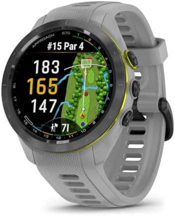 Garmin Approach S70 42MM GPS Golf Fitness Tracker Premium Smartwatch for Men, Lightweight 1.2