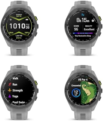 Garmin Approach S70 42MM GPS Golf Fitness Tracker Premium Smartwatch for Men, Lightweight 1.2