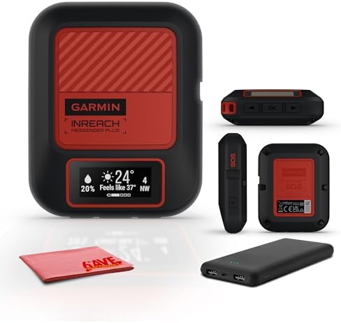 Garmin inReach Messenger Plus, SOS Handheld Satellite Communicator with Photo, T...