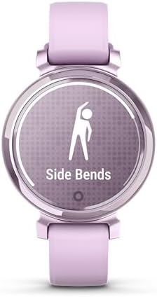 Garmin Lily 2, Small and Stylish Smartwatch, Hidden Display, Patterned Lens, Up to 5 Days Battery Life, Lilac (Renewed)