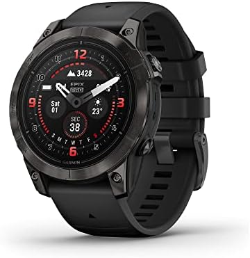 Garmin epix Pro (Gen 2) Sapphire Edition, 47mm, High Performance Smartwatch, Advanced Training Technology, Built-in Flashlight, Black (Renewed)