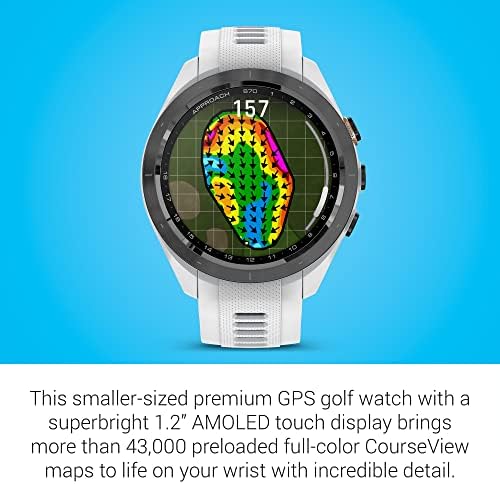 Garmin Approach S70, Premium GPS Golf Watch, (Renewed)