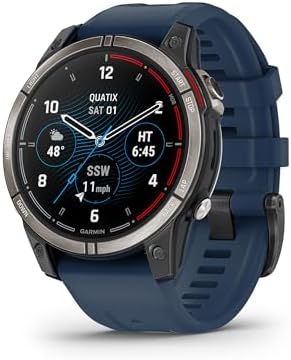 Garmin quatix 7 Pro Premium GPS Marine Smartwatch with AMOLED Display, LED Flashlight, Sailing and Watersport Activities, Fish Forecast and Trolling Motor Control